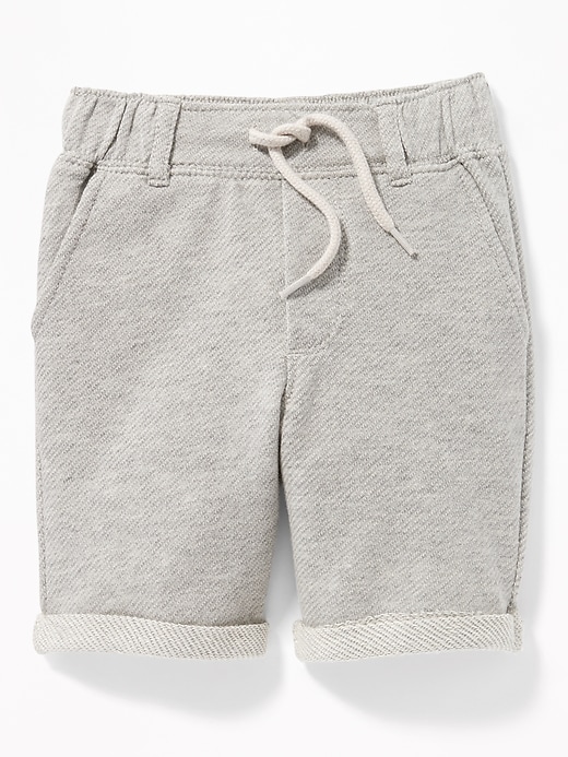 View large product image 1 of 2. French Terry Rolled-Cuff Shorts for Toddler Boys