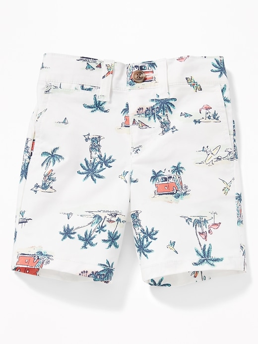 View large product image 1 of 3. Printed Built-In Flex Twill Shorts for Toddler Boys