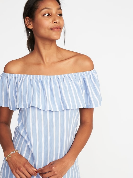 Image number 4 showing, Ruffled Off-the-Shoulder Swing Top for Women