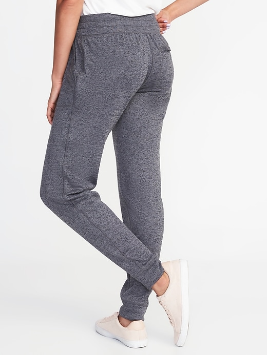 View large product image 2 of 3. Mid-Rise Sweater-Knit Street Jogger Sweatpants for Women