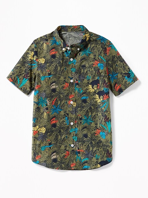 View large product image 1 of 1. Classic Built-In Flex Printed Shirt For Boys