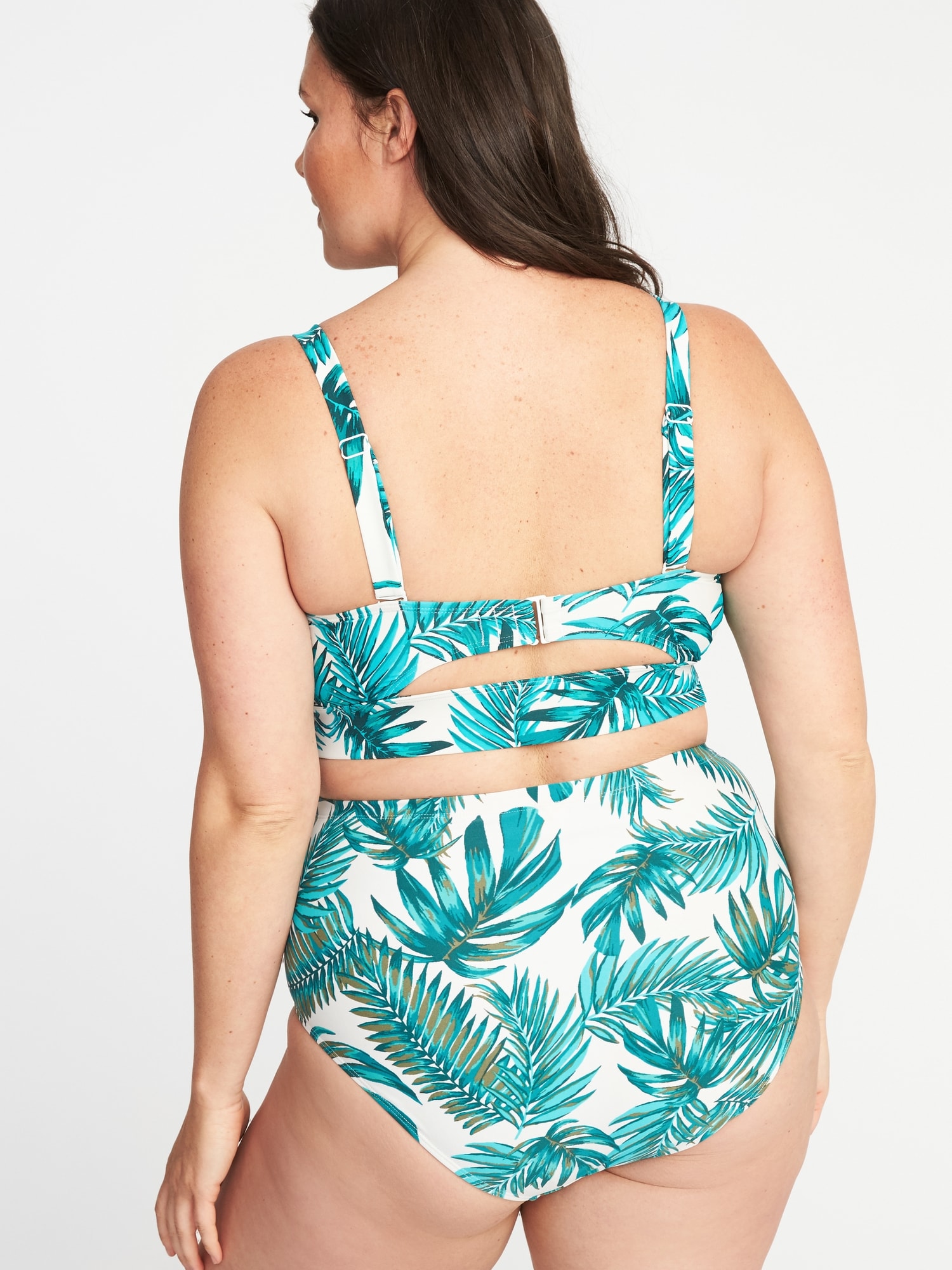 Longer Length Twist Front Tankini Top