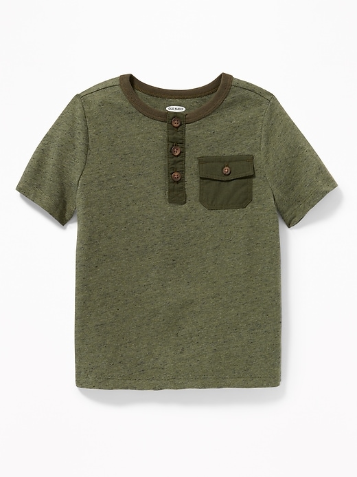 View large product image 1 of 1. Pocket Henley for Toddler Boys
