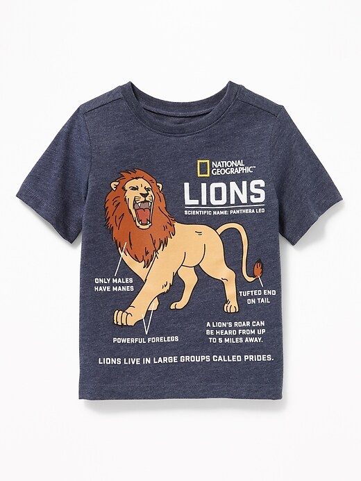 View large product image 1 of 2. National Geographic&#153 Lions Tee for Toddler Boys