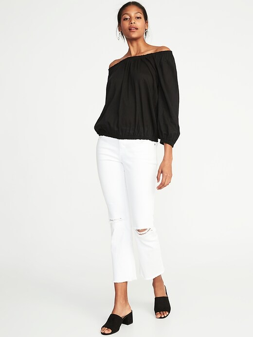 Image number 3 showing, Off-the-Shoulder Cinched-Waist Top for Women