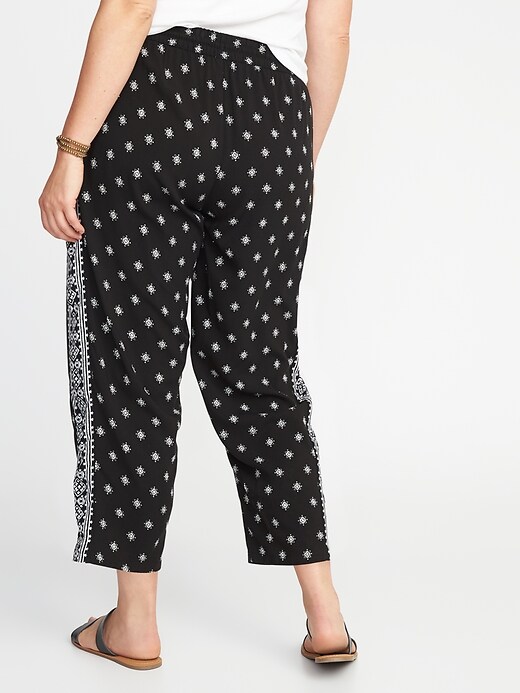 Mid-Rise Plus-Size Printed Soft Pants | Old Navy