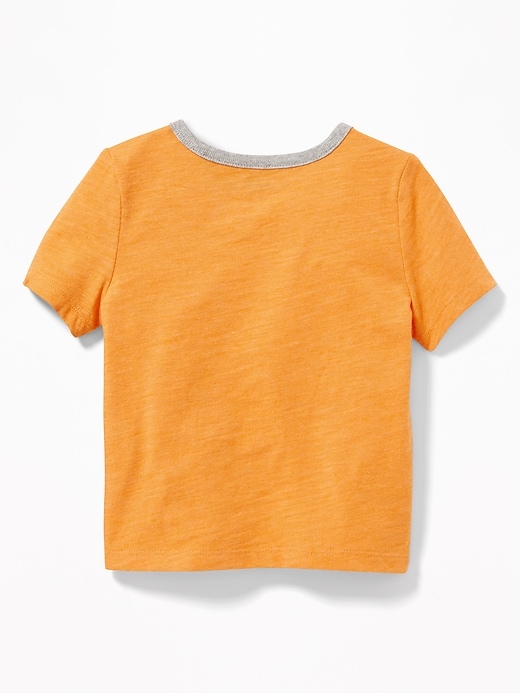 View large product image 2 of 2. Cheetah-Graphic Pocket Tee for Toddler Boys