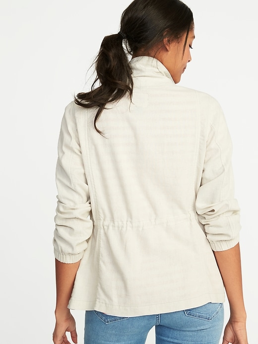 Linen-Blend Field Jacket for Women | Old Navy