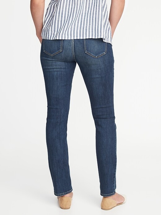 View large product image 2 of 3. Maternity Side-Panel Original Straight Jeans