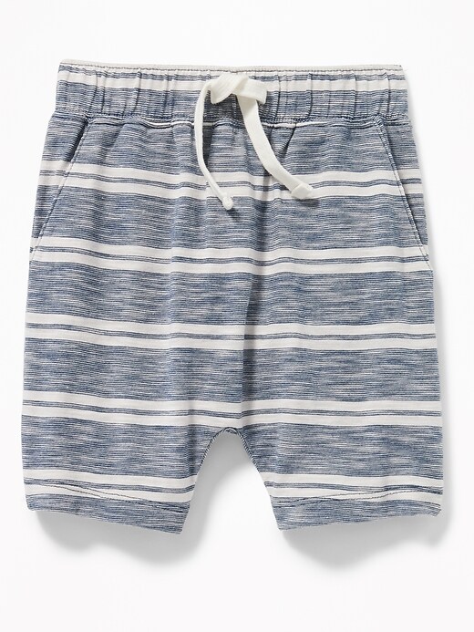 View large product image 1 of 2. Striped Slub-Knit Pull-On Shorts for Toddler Boys