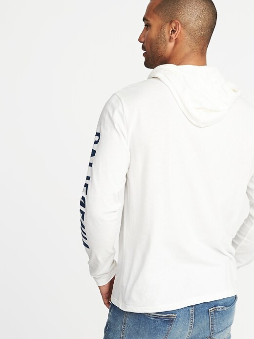 Image number 2 showing, Garment-Dyed Graphic Hoodie