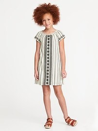View large product image 3 of 3. Embroidered Shift Dress for Girls