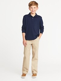View large product image 3 of 3. Stain-Resistant Uniform Polo For Boys