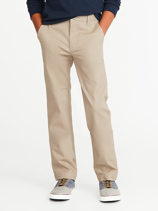 View large product image 1 of 3. Uniform Built-In Flex Stain-Resistant Skinny Khakis for Boys
