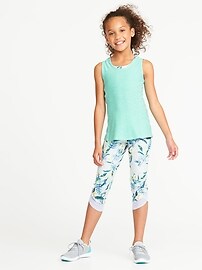 View large product image 3 of 3. Fitted Go-Dry Cool Keyhole-Back Tank for Girls