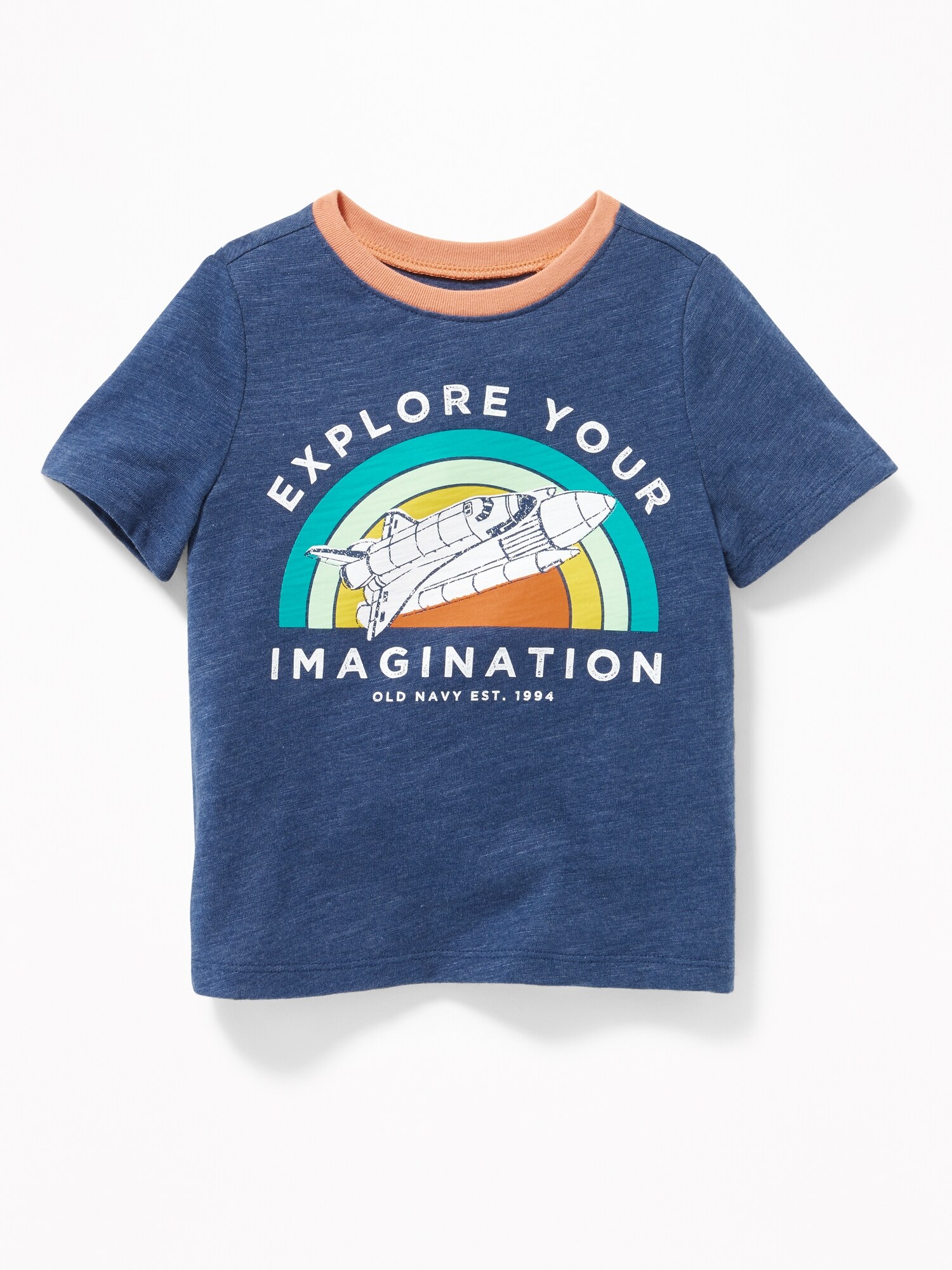 Vehicle-Graphic Slub-Knit Tee for Toddler Boys