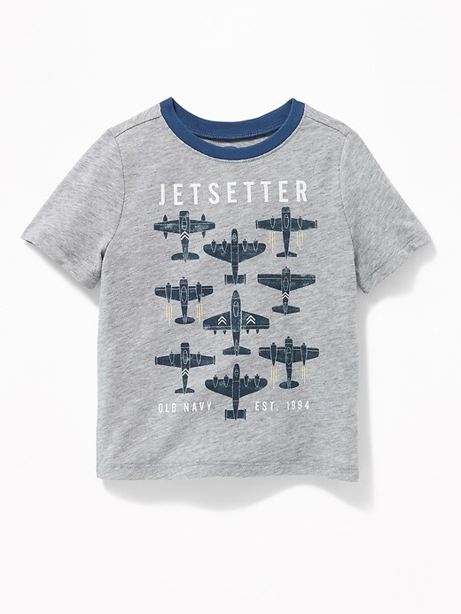 View large product image 1 of 1. Vehicle-Graphic Slub-Knit Tee for Toddler Boys