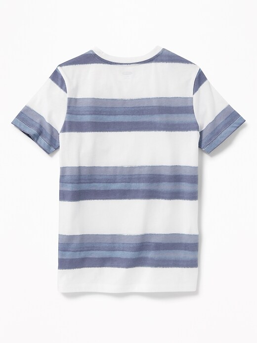 View large product image 2 of 3. Striped Crew-Neck Tee For Boys