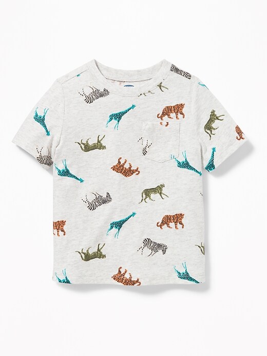 View large product image 1 of 1. Printed Pocket Tee for Toddler Boys