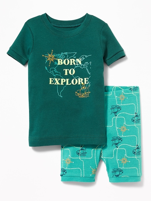 View large product image 1 of 1. "Born to Explore" Ship Sleep Set for Toddler & Baby