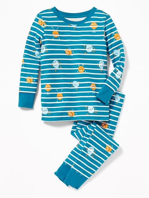 View large product image 1 of 1. Monster-Print Sleep Set for Toddler & Baby