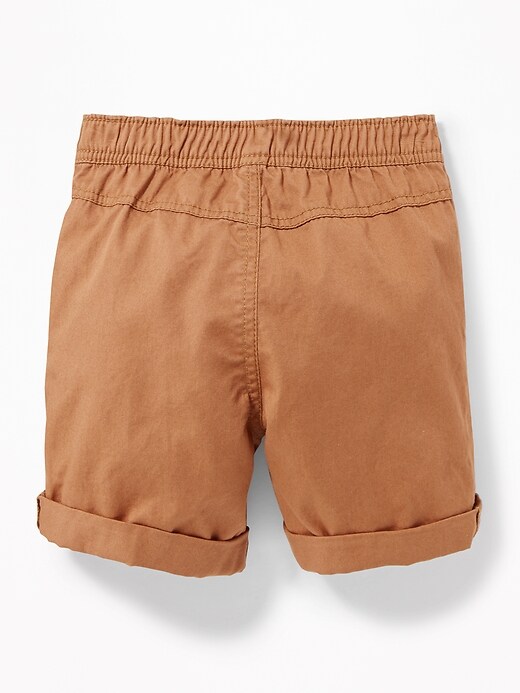 View large product image 2 of 2. Twill Utility Shorts for Baby