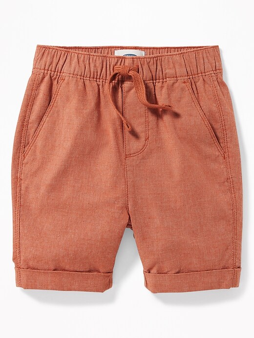 View large product image 1 of 1. Relaxed Built-In Flex Madras Shorts for Toddler Boys