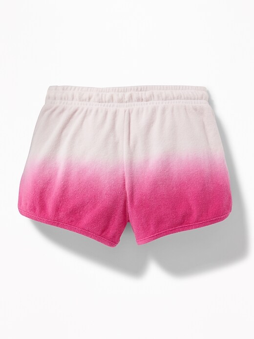 View large product image 2 of 2. Dip-Dye French-Terry Shorts for Girls