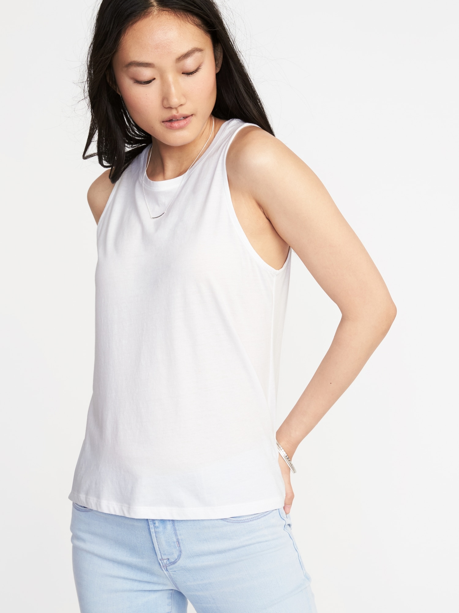 Relaxed Hi-Lo Tank for Women | Old Navy