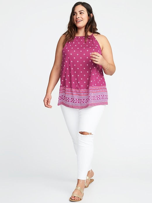 Image number 3 showing, Plus-Size Suspended-Neck Swing Top