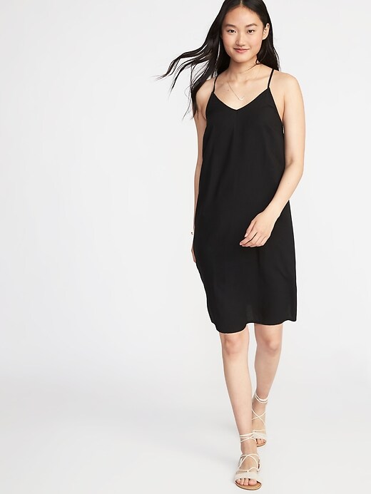 View large product image 1 of 2. V-Neck Cami Shift Dress for Women