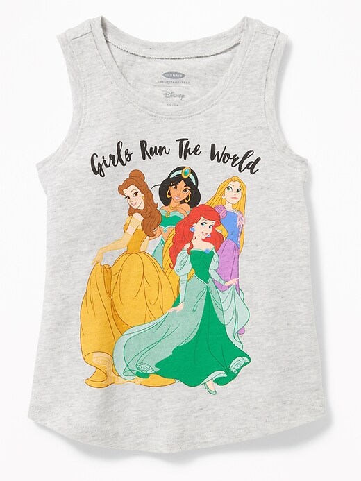 View large product image 1 of 2. Disney&#169 Princesses "Girls Run The World" Tank for Toddler Girls