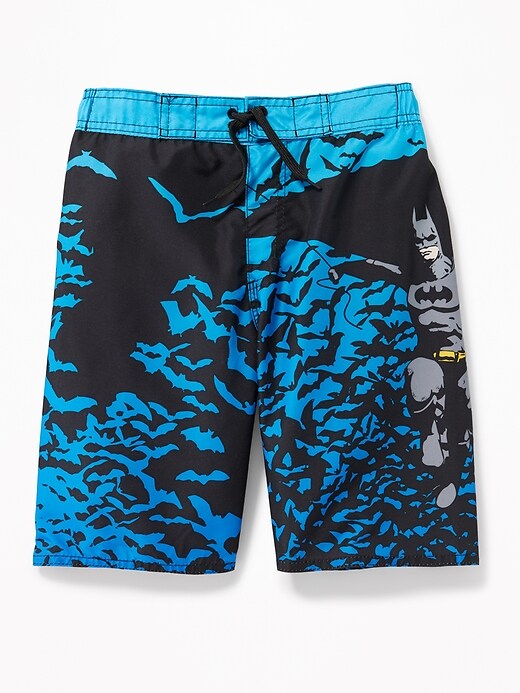 View large product image 1 of 2. Pop-Culture Print Swim Trunks for Boys