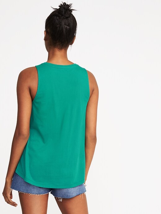 Image number 2 showing, Relaxed Hi-Lo Tank for Women