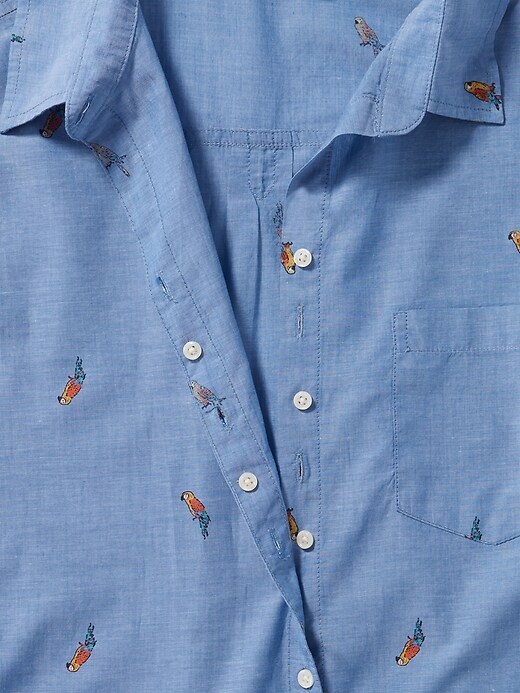 Image number 6 showing, Classic Plus-Size No-Peek Parrot-Print Shirt
