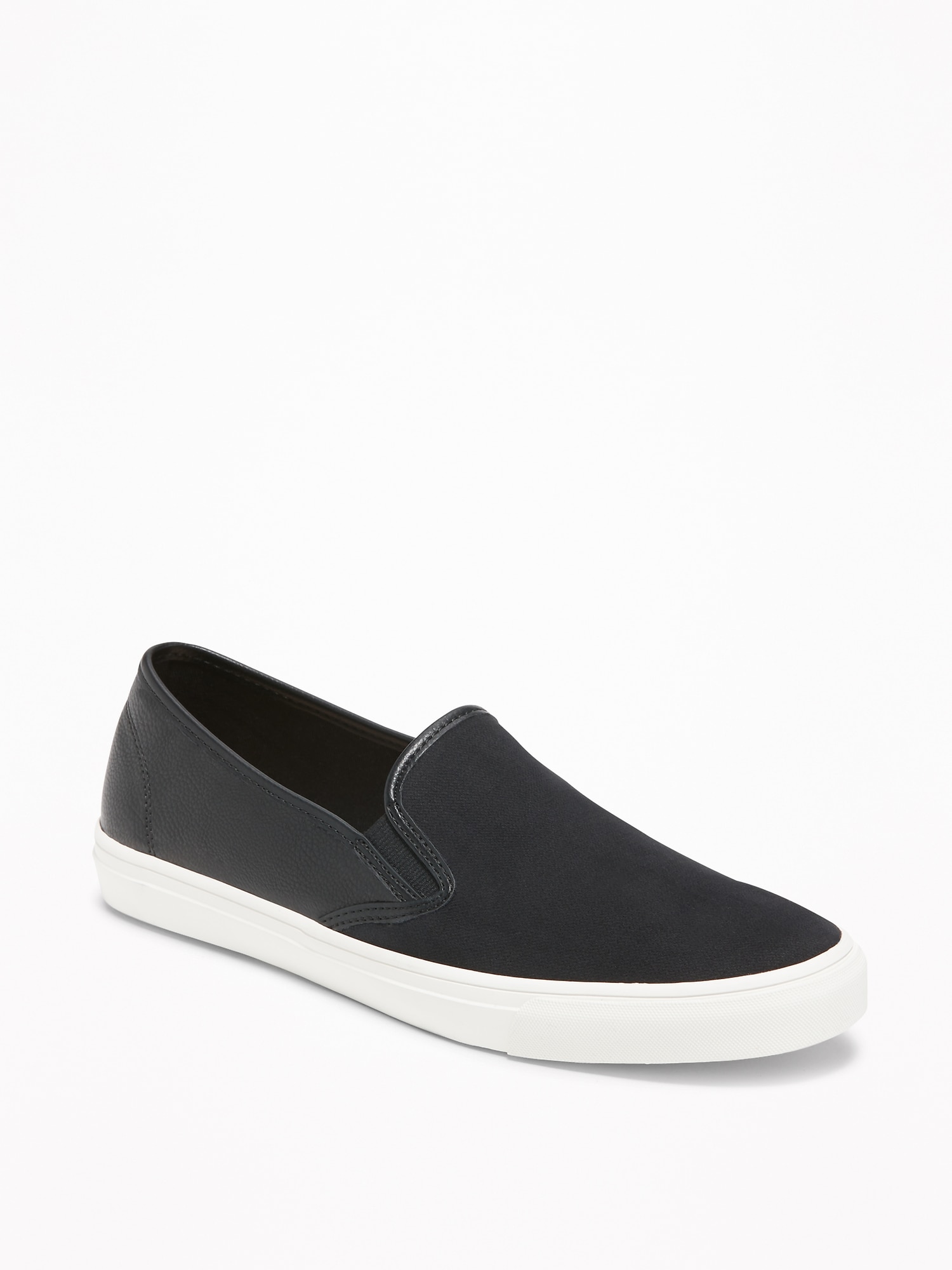 Faux-Suede/Faux-Leather Slip-Ons for 
