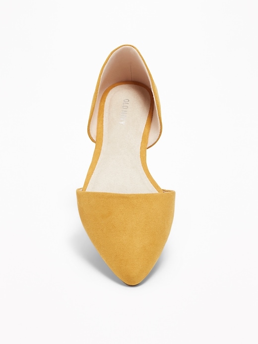 Image number 3 showing, Faux-Suede D'Orsay Flats for Women