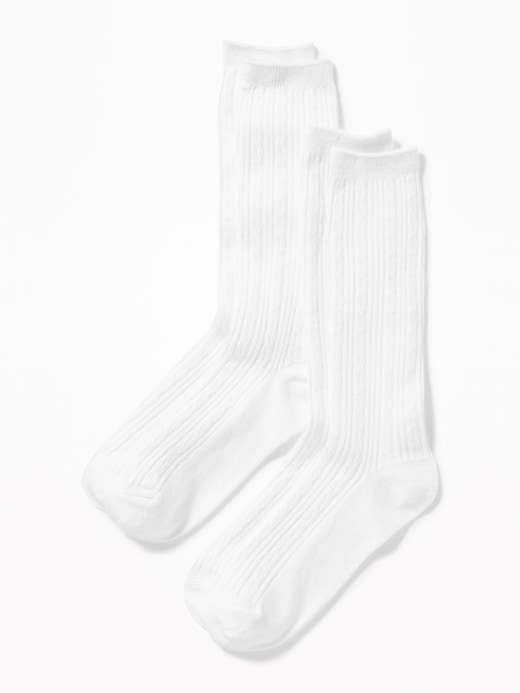 View large product image 1 of 1. Knee-High Uniform Socks 2-Pack for Girls