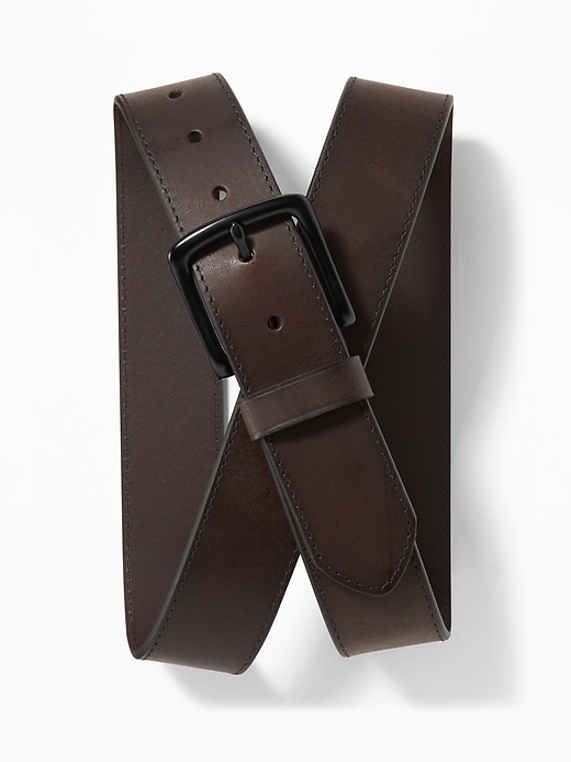 Brown Leather Belt for Men Old Navy