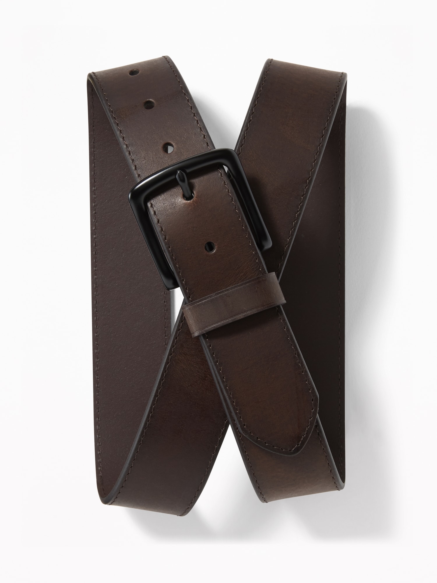 Imperfect Brown & Silver Mens Leather Belt – Obscure Belts