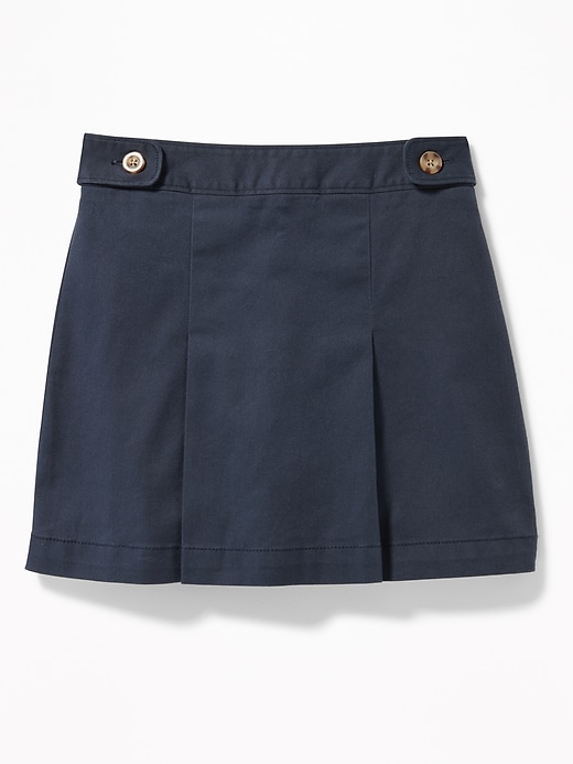 View large product image 1 of 1. Twill Uniform Skort for Girls