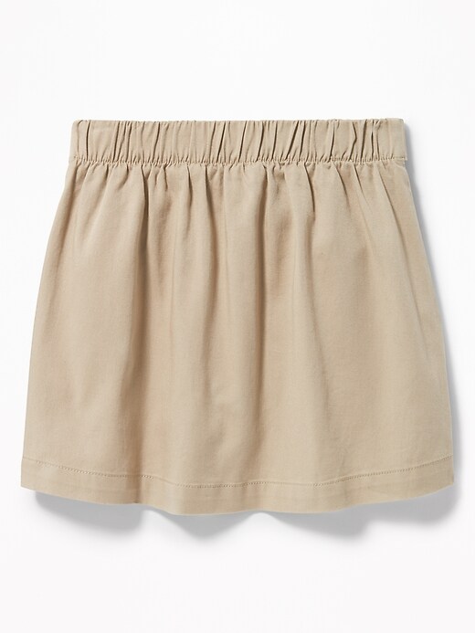 View large product image 2 of 2. Twill Uniform Skort for Girls
