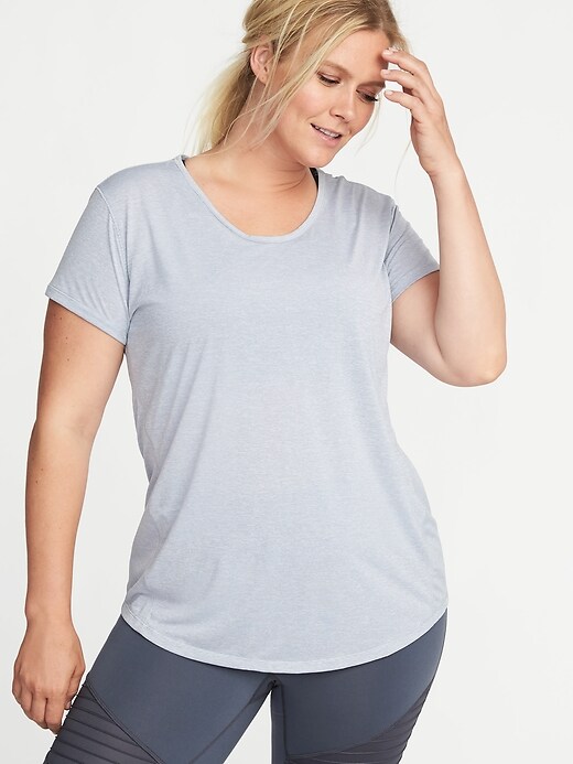Image number 1 showing, Plus-Size Semi-Fitted Performance Top