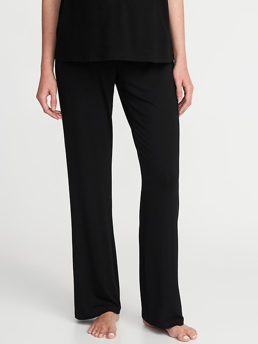 View large product image 1 of 3. Maternity Cinched-Waist Lounge Pants