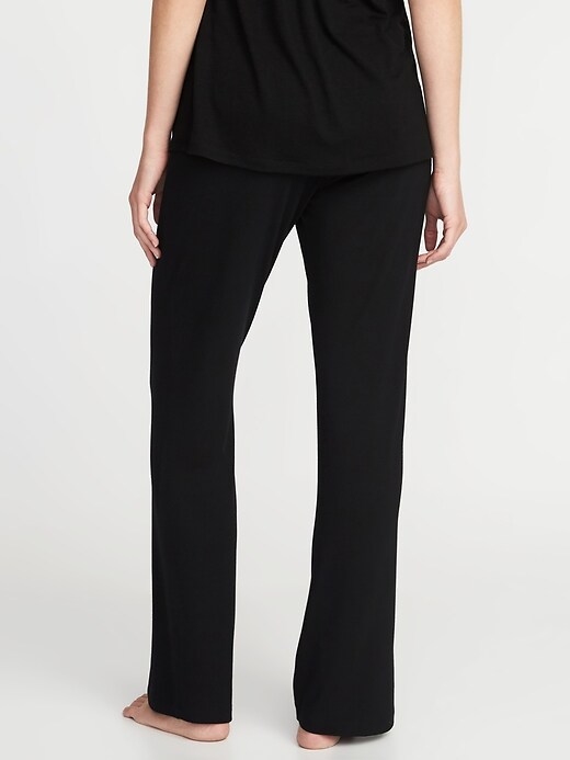 View large product image 2 of 3. Maternity Cinched-Waist Lounge Pants