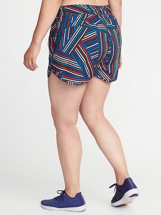 View large product image 2 of 2. Semi-Fitted Plus-Size Run Shorts - 3 1/2-inch inseam