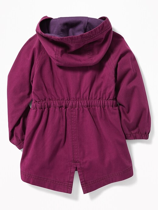 View large product image 2 of 4. Cinched-Waist Hooded Anorak for Toddler Girls