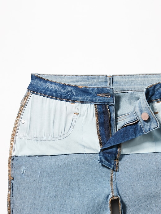 Image number 4 showing, High-Rise Secret-Slim Pockets Raw-Edge Rockstar Super Skinny Jeans