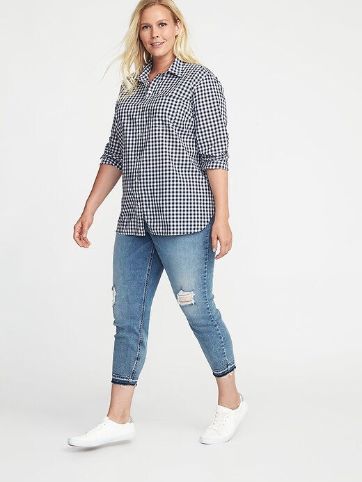 Image number 3 showing, Classic Plus-Size Button-Front Shirt