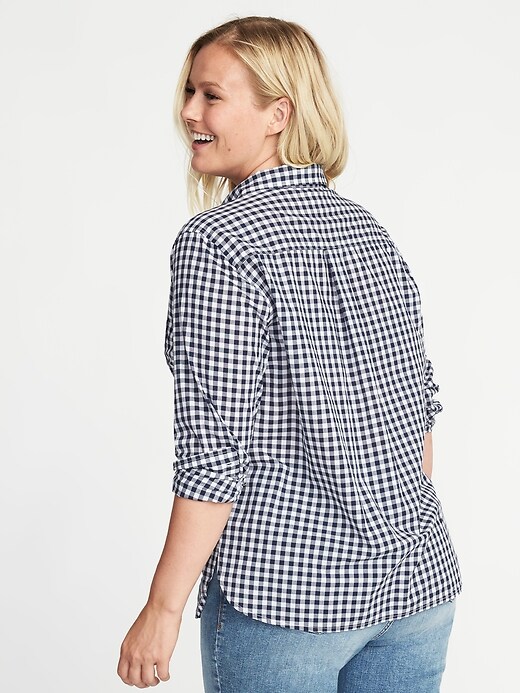 Image number 2 showing, Classic Plus-Size Button-Front Shirt
